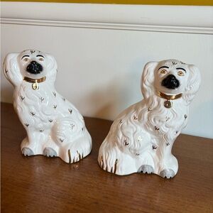 Antique Beswick English Staffordshire Spaniel Dog Pair 1378-5 Porcelain Figures